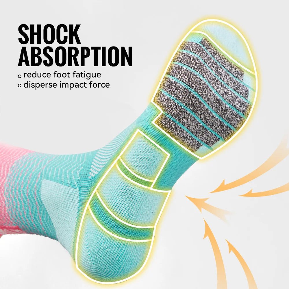 Calcetines Transpirables Acolchados Anti-Ampollas AeroStride para Correr Largas Distancias