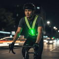 LumaPath LED Reflector Running Vest With Adjustable Fit And Safety Lights