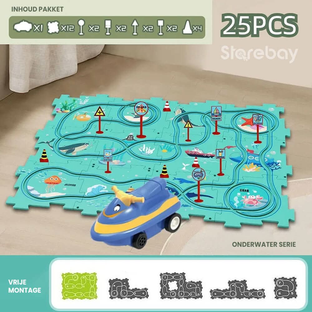 NovaCraft Puzzle závodní dráha - řemesla a hry pro děti