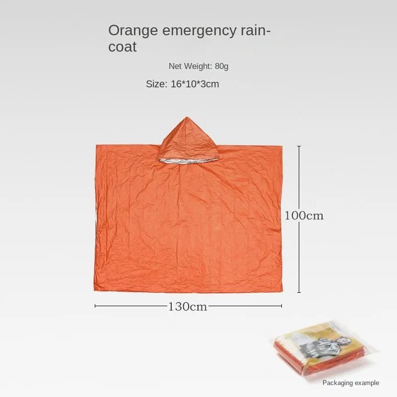 StormGuard Reusable Emergency Poncho With Hood For Outdoor Protection