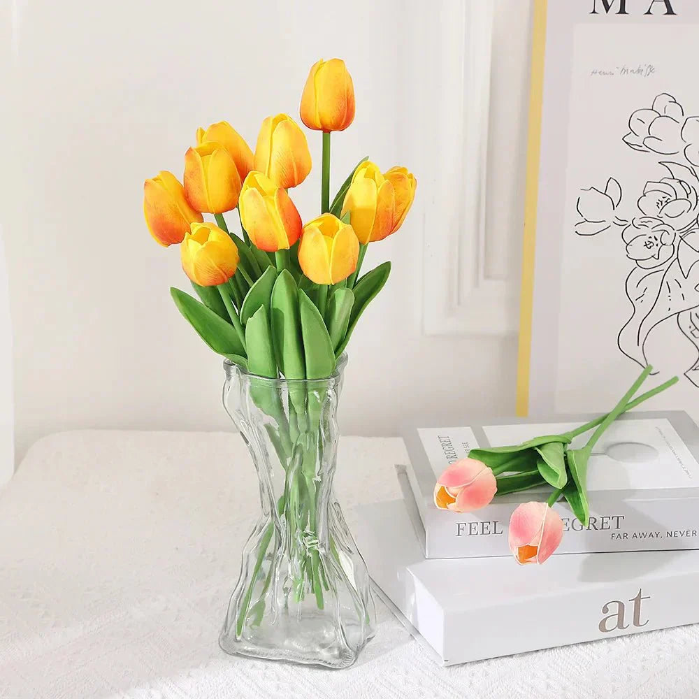 LuxeTulip Realistiske Kunstige Tulipaner til Stilfuld Hjemmedekoration