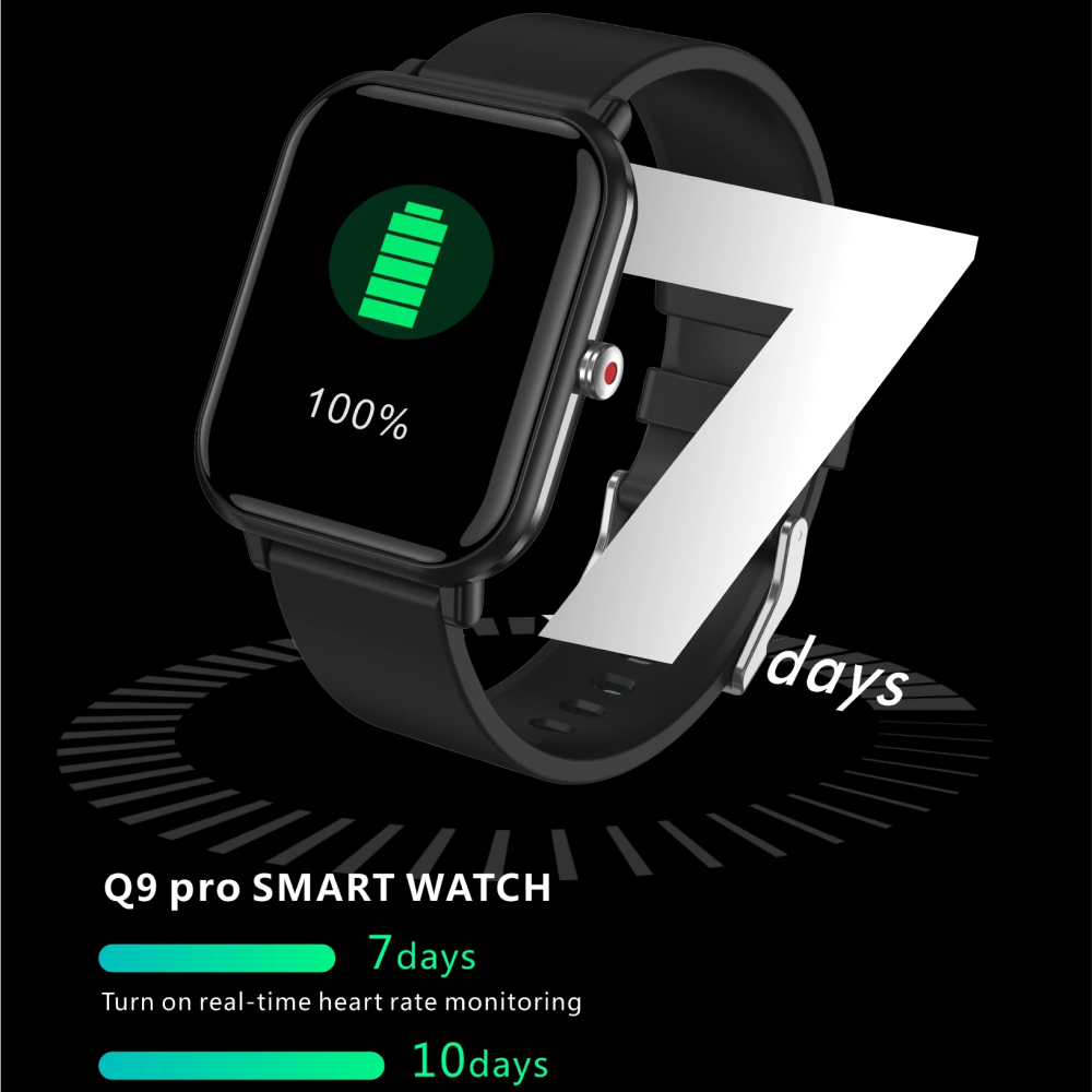 Monitor de Presión Arterial de Muñeca 2024, Reloj Inteligente Deportivo Resistente al Agua para Presión Arterial, Compatible con Android e iOS | Fervei
