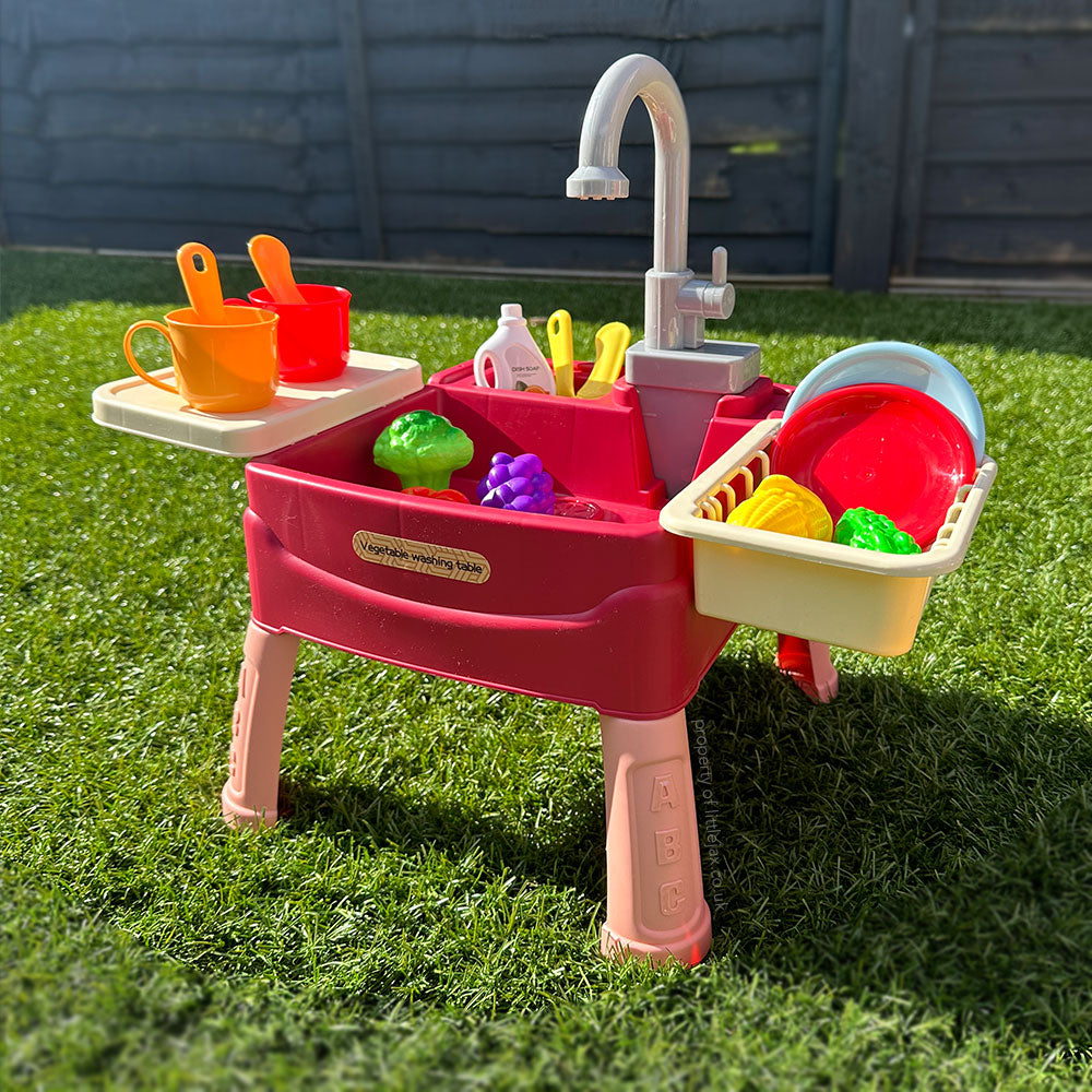 Kids Standing Sink for Indoor and Outdoor Water Play Fun