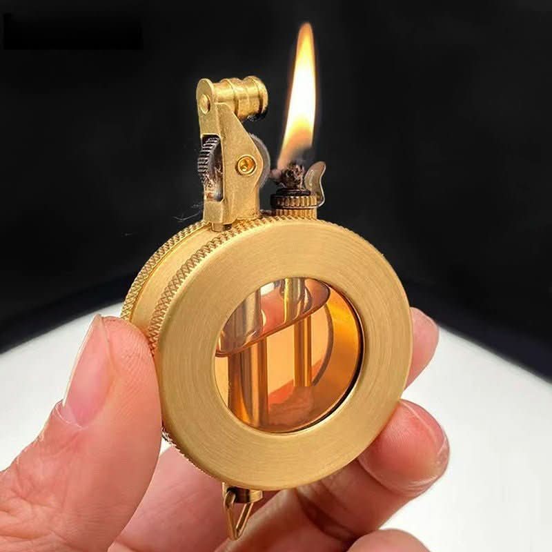 NovaForge Retro Metal Kerosene Lighter In Compact Vintage Design