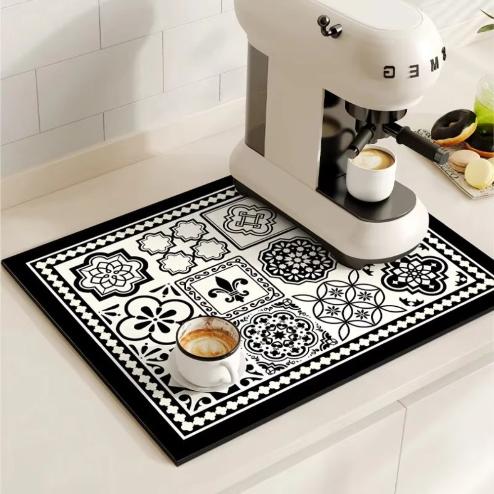 Retro Spill Control Coffee Mat