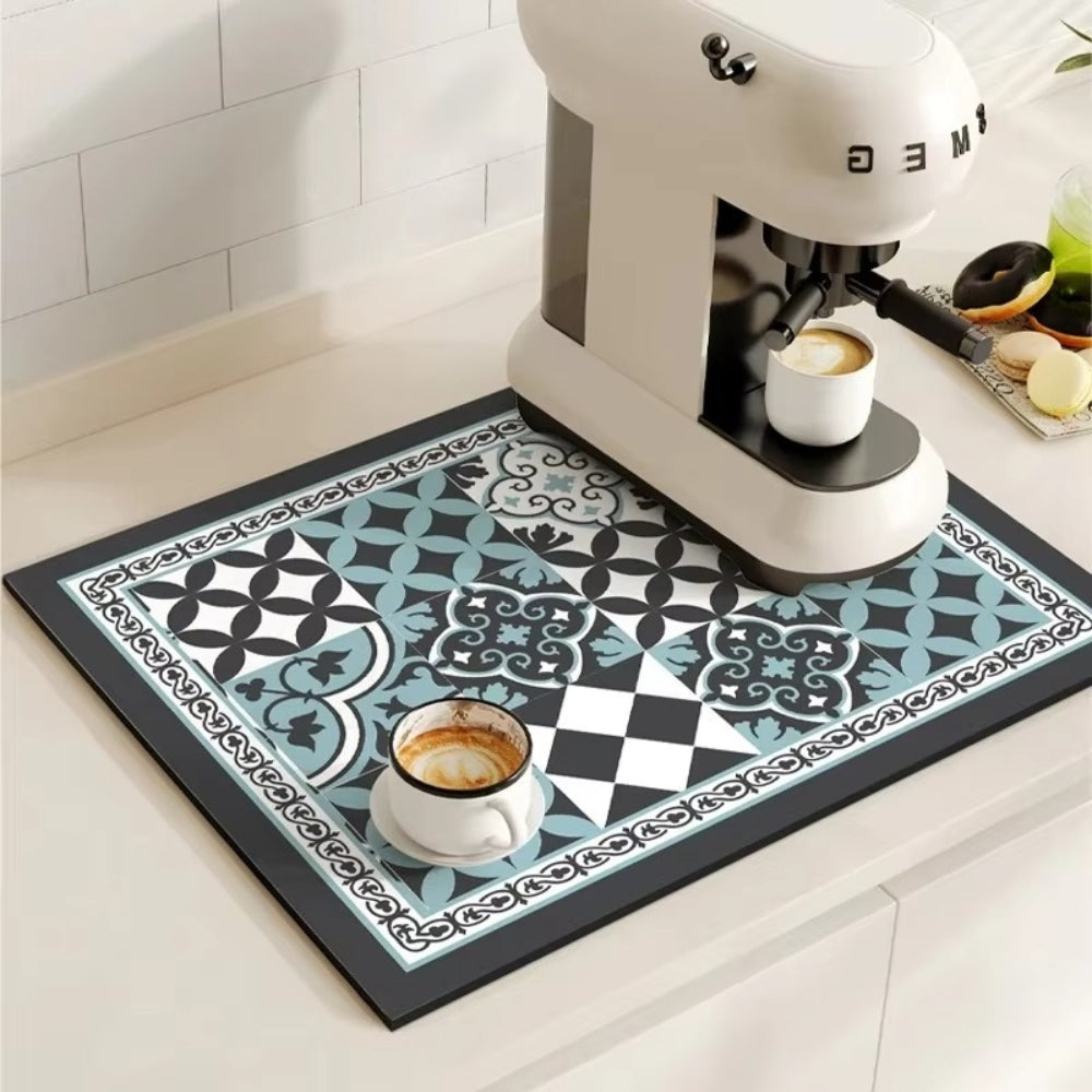 Retro Spill Control Coffee Mat