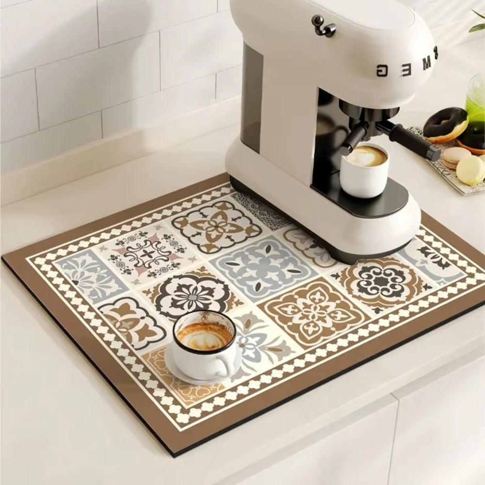 Retro Spill Control Coffee Mat