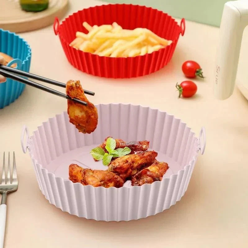 EcoGlide Reusable Silicone Air Fryer Insert With Nonstick Surface