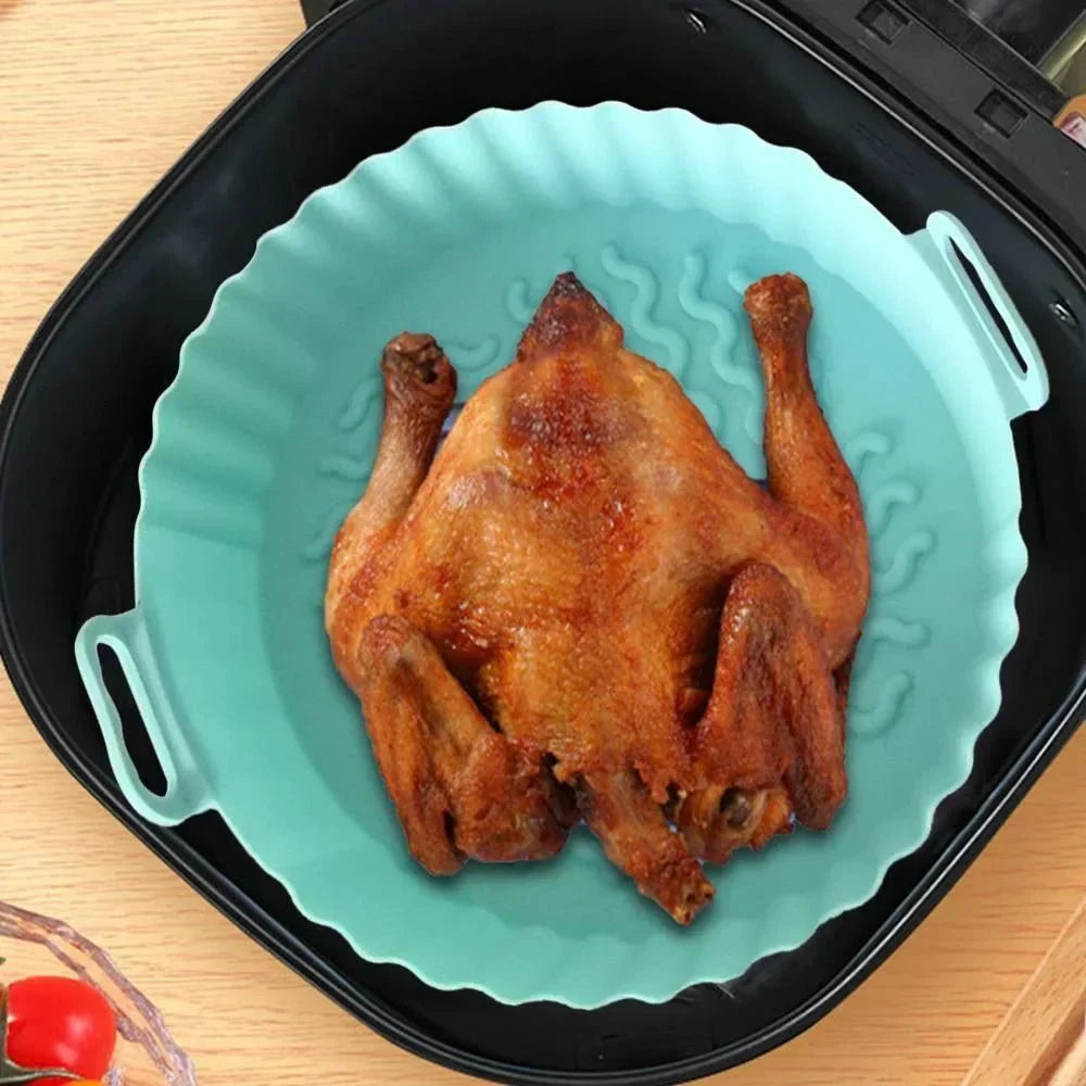 EcoGlide Reusable Silicone Air Fryer Insert With Nonstick Surface