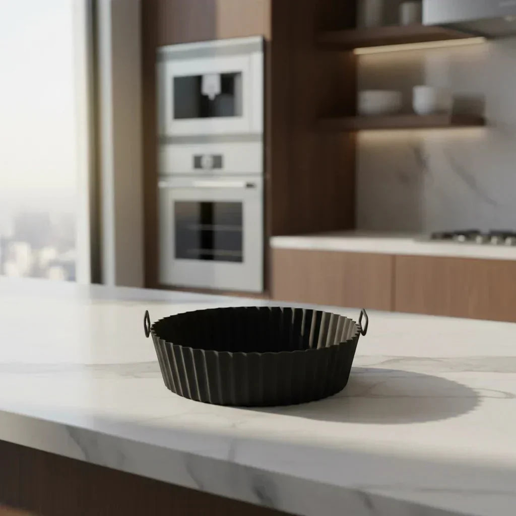 EcoGlide Reusable Silicone Air Fryer Insert With Nonstick Surface
