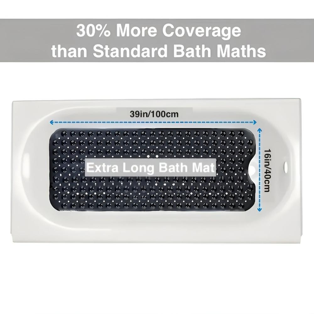 AquaNova Low-Maintenance Slip-Resistant Bathtub Mat