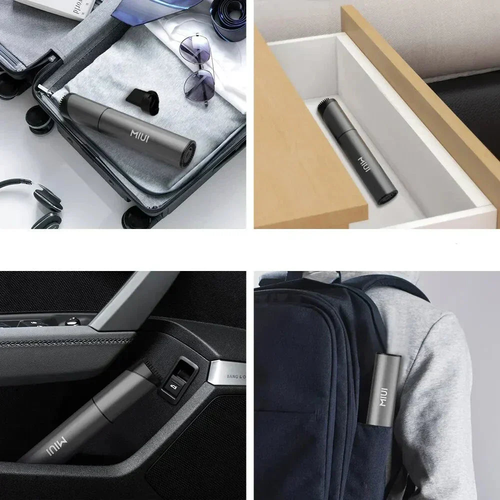Compact USB Cordless Vacuum Three Attachments Included For Home Car And Desk Cleaning