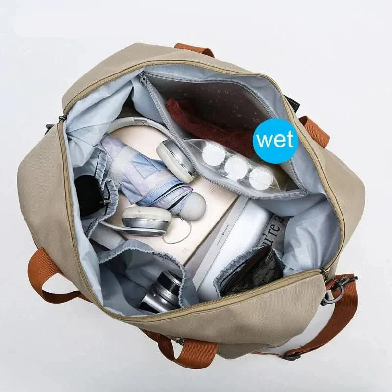 VoyageX Borsa Sportiva Con Scomparto Scarpe e Scomparto Bagnato