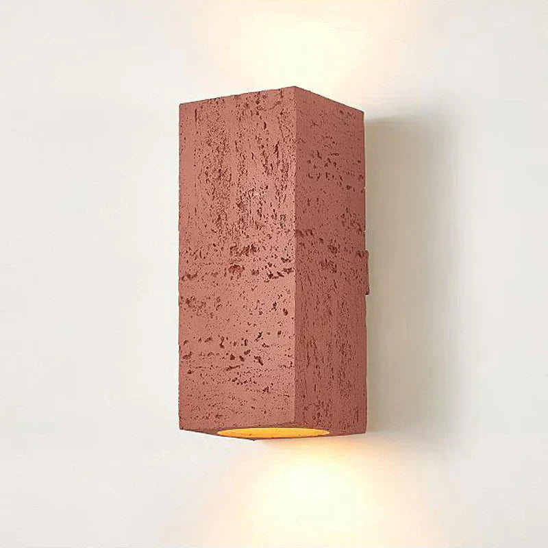 Lyra Cement Wall Sconce Set With Two LED Lights Collection