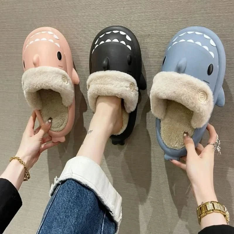 FinFriend Playful Shark Slippers For Warm And Stylish Winter Evenings At Home
