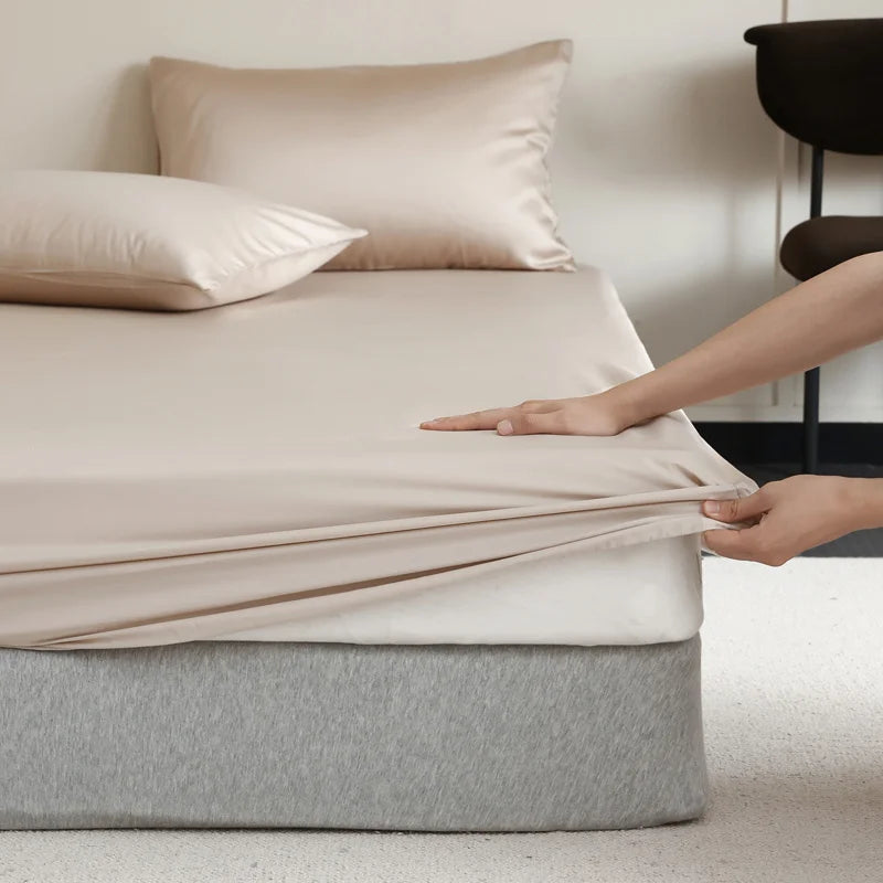 Royal Silk Fitted Sheet Made From Luxurious Mulberry Silk For Smooth Sleep