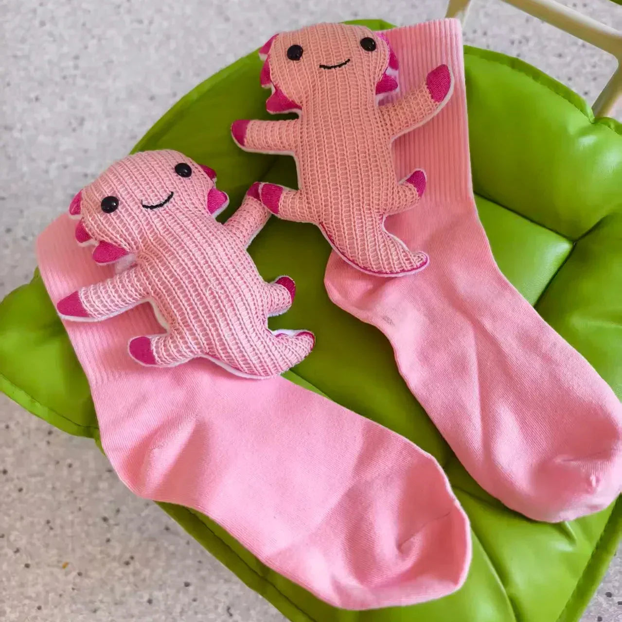 CuddleStride Cozy House Socks With Cute 3D Animal Accent And Non-Slip Sole