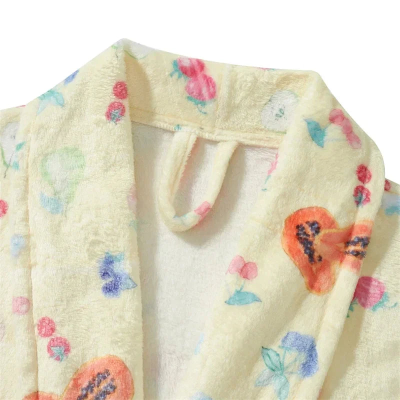 BlossomWrap Cozy Indoor Robe For Home Comfort And Warmth
