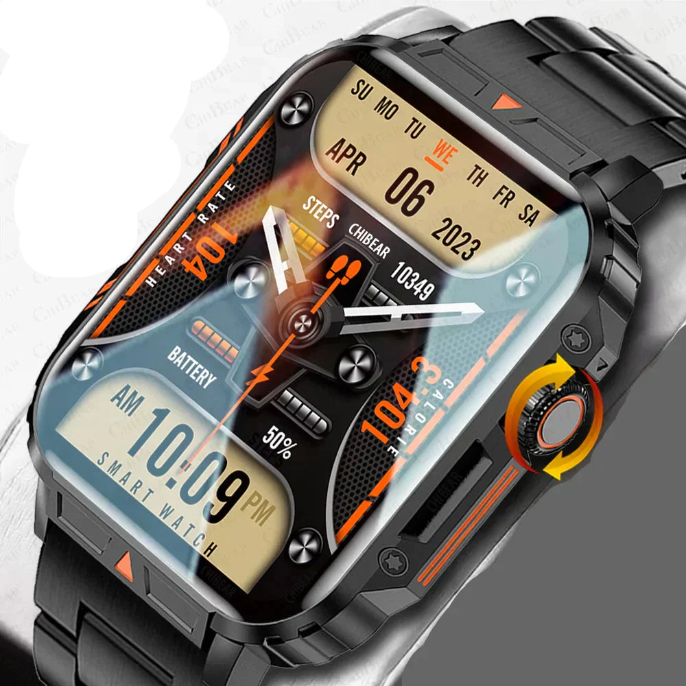 Wytrzymały smartwatch Apollo 2024 z funkcją dzwonienia przez Bluetooth, krokomierzem i wodoodpornością IP68