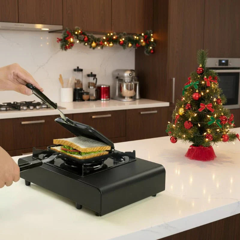 ToastMate Dubbelsidig non-stick smörgåspanna i aluminiumlegering 35x15 cm