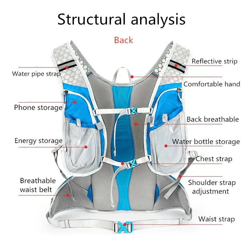 AquaFlow Trek Pack Bisiklet Sırt Çantası Entegre Sulama Sistemi ve Konforlu