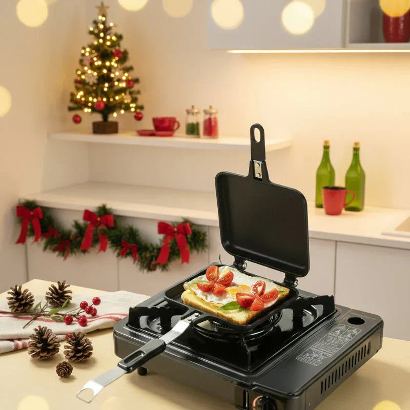 ToastMate Dubbelsidig non-stick smörgåspanna i aluminiumlegering 35x15 cm