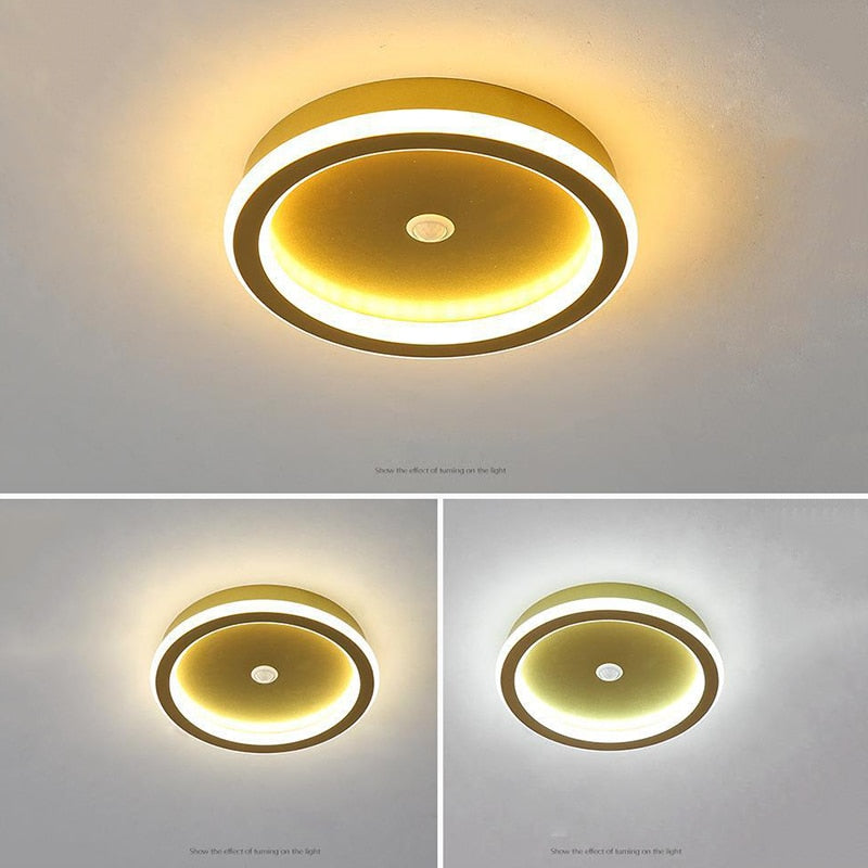 Plafonnier avec Capteur de Mouvement LED pour Chambre et Couloir