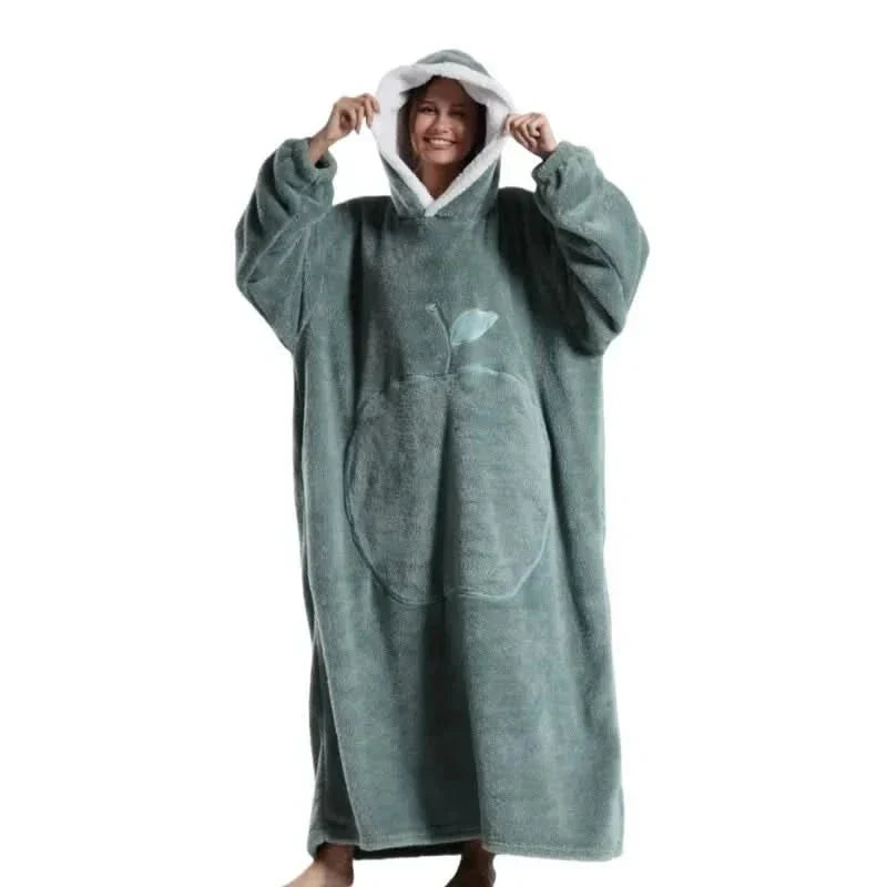 Felpa con Cappuccio Oversize in Pile Morbido per Massimo Comfort e Relax