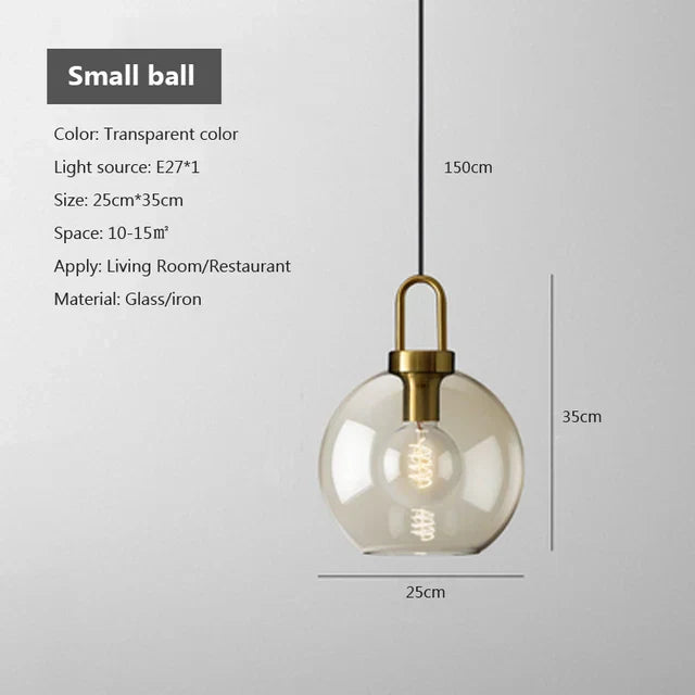 Suspension Industrielle en Verre pour Intérieurs Modernes et Salons