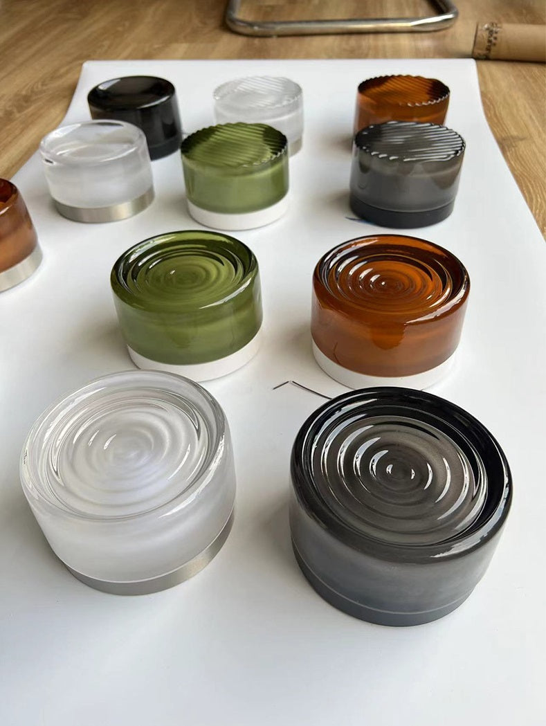 IP65-klassificeret TML Ripple moderne væglampe med hærdet glasskærm og berøringskontakt