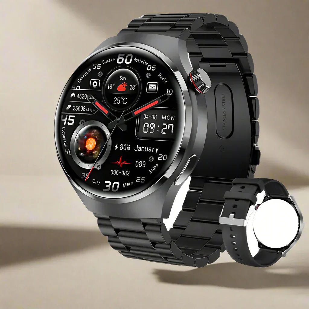 Montre connectée Ares Pro 2024 – NFC, moniteur de santé, GPS et appels Bluetooth | Fervei