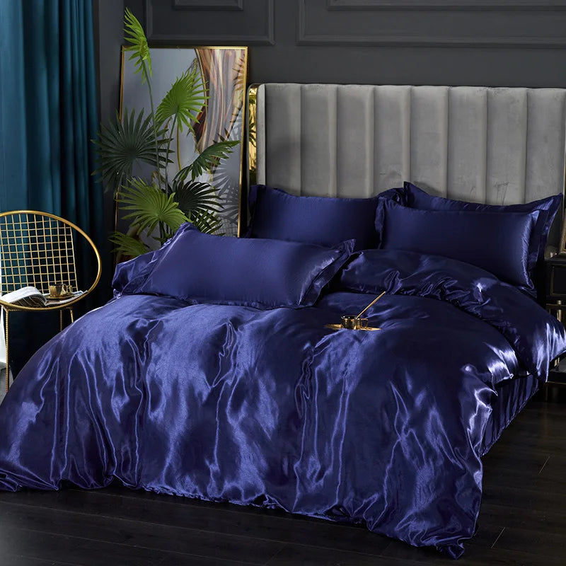 Premium Silk Bedding Set Exuding Luxury And Timeless Elegance