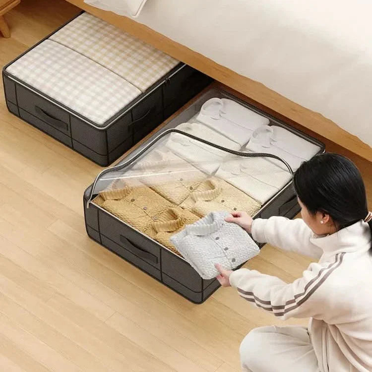Caja de Almacenamiento Plegable Transparente Solución para Organización Óptima