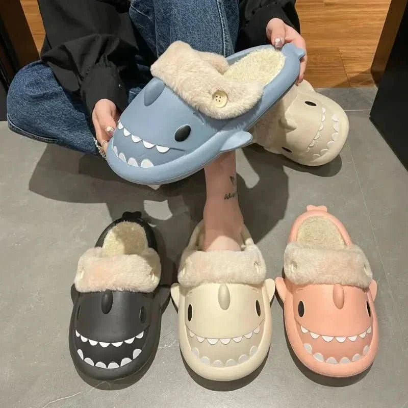 FinFriend Playful Shark Slippers For Warm And Stylish Winter Evenings At Home