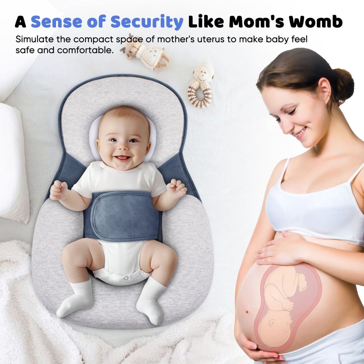 Ergonomic Baby Head Support Pillow Cushion