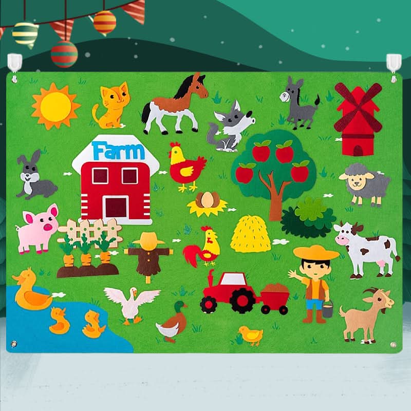 FeltCraft Playboard: Creative Tactile Game for Children to Spark Imagination