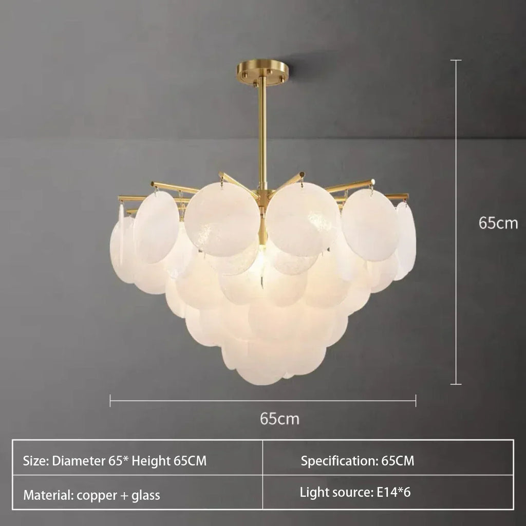 Lumenvale Eco-Friendly Frosted Glass Ceiling Pendant Lamp