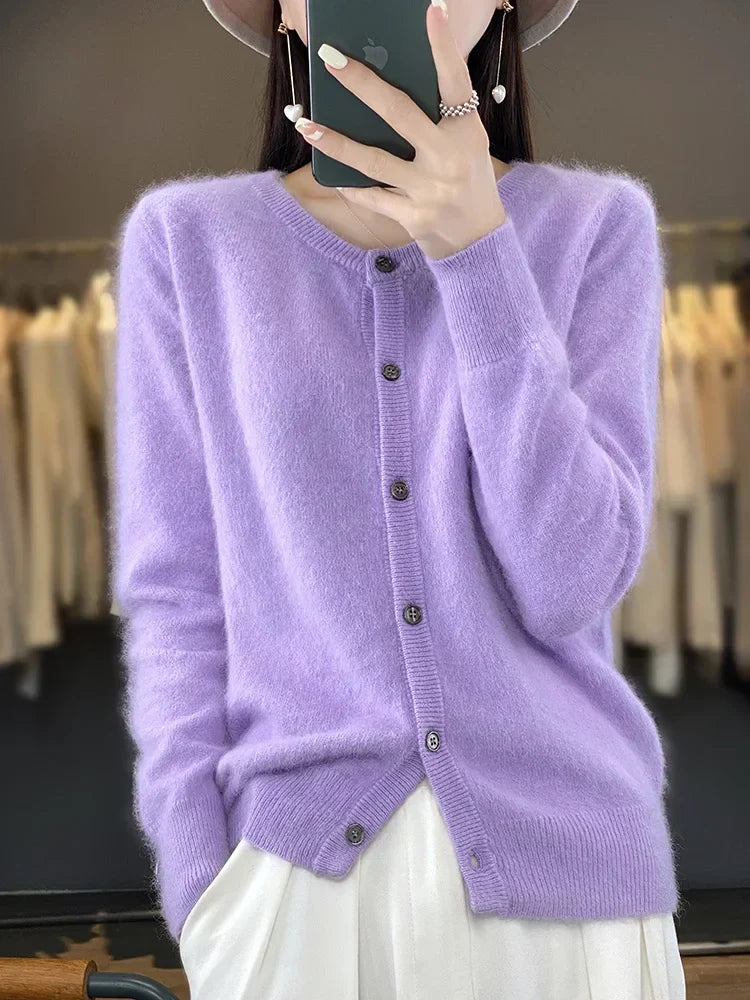 Celine Pure Cashmere Sweater Cardigan For Winter Warmth