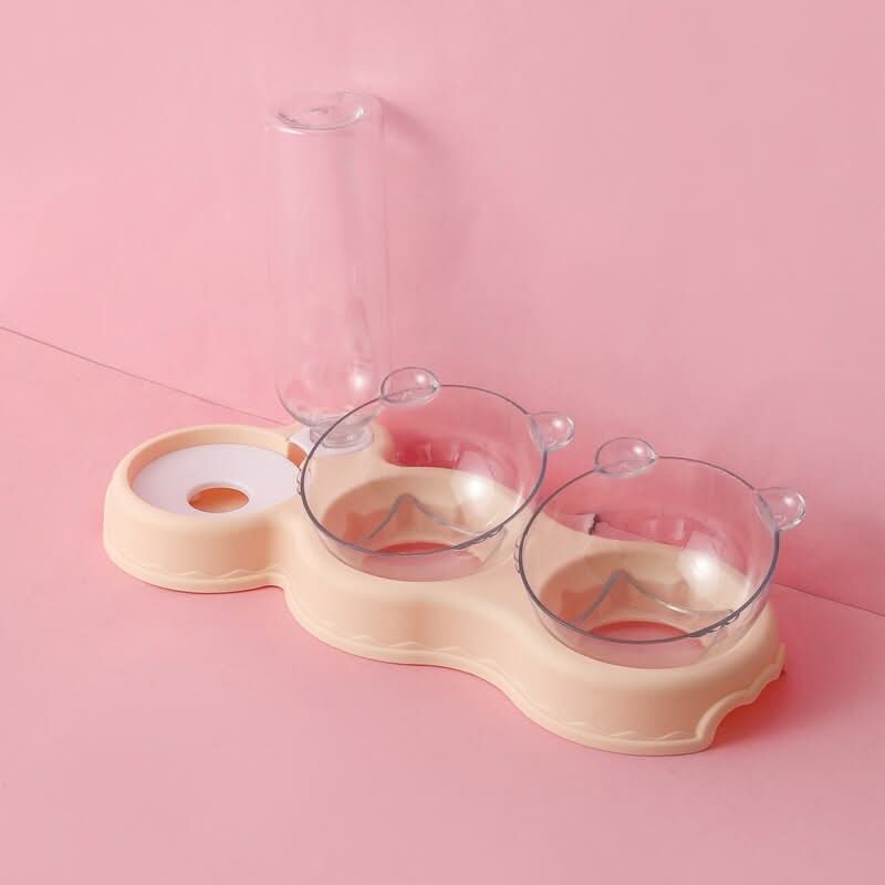 SafeFeast 3-in-1 Feeding Station With Drinking Dispenser And Raised Bowl
