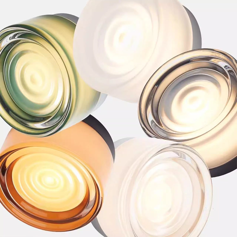 IP65-klassificeret TML Ripple moderne væglampe med hærdet glasskærm og berøringskontakt