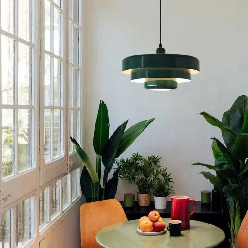 Lampada a sospensione moderna a strati per interni eleganti