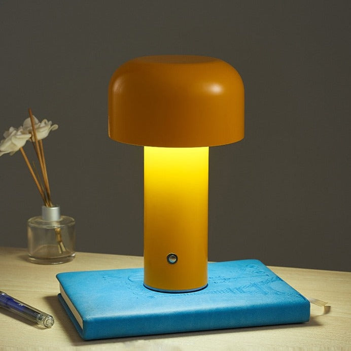 Lunetta Cordless Mushroom Table Lamp in Italian Style