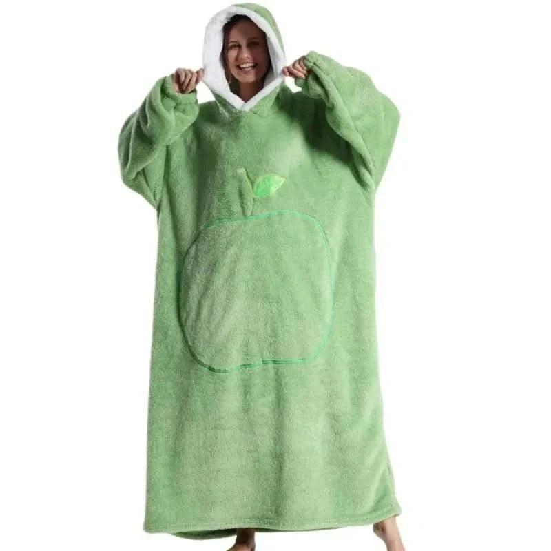 Felpa con Cappuccio Oversize in Pile Morbido per Massimo Comfort e Relax