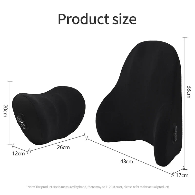 NovaFlex Electric Neck and Lumbar Support Cushion for Car and Office