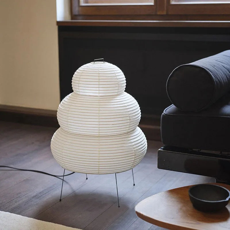 Reispapier-Schreibtischlampe mit einstellbarer Helligkeit für Büro und Zuhause