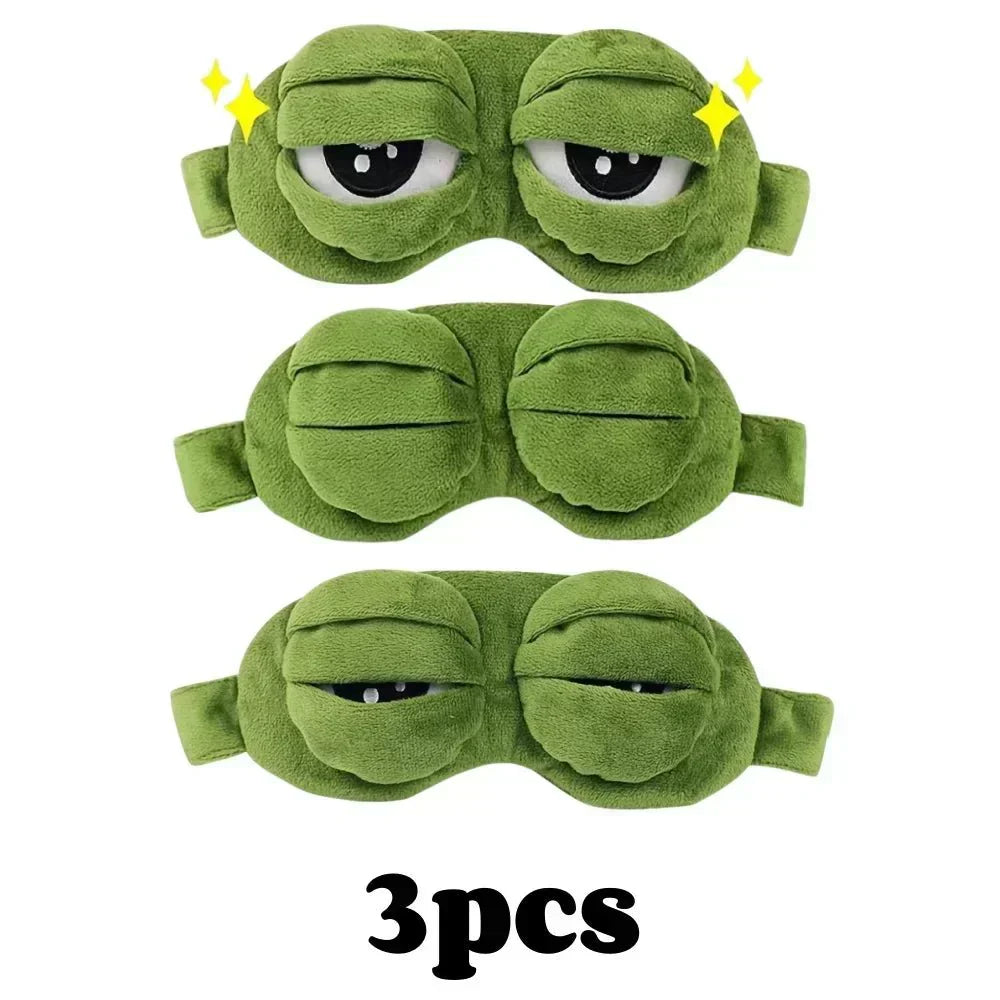 Maschera per Dormire 3D FrogEase per Sonno Rilassato e Viaggi