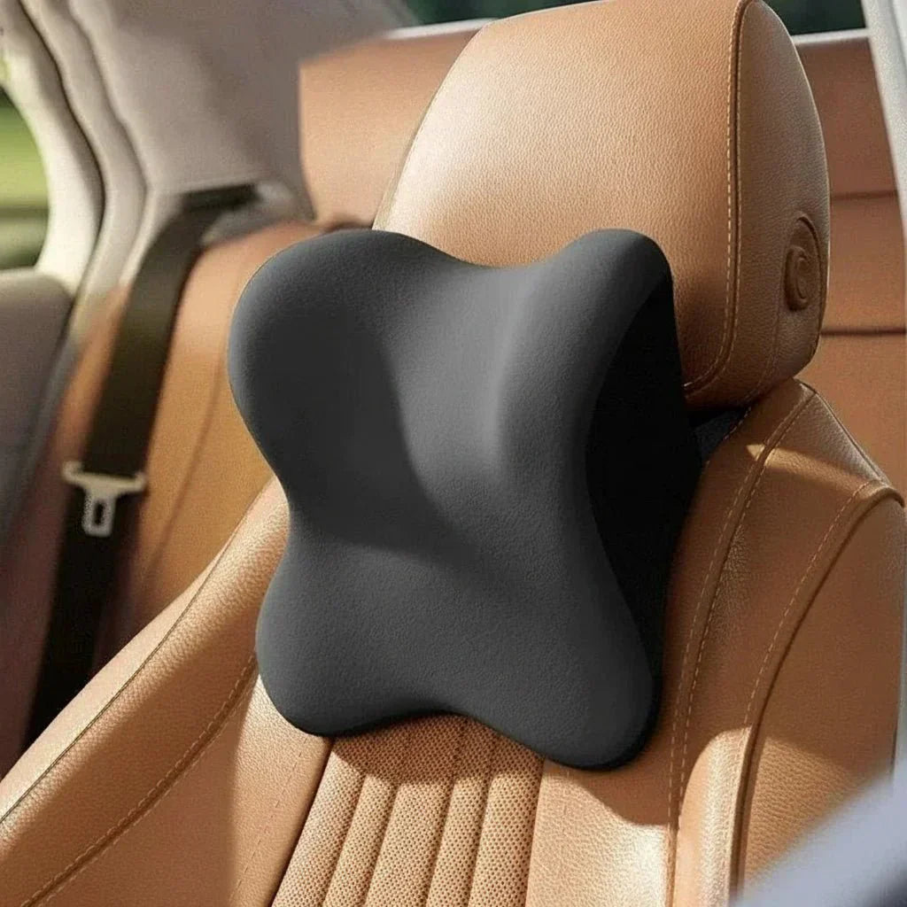 AeroEase Memory Foam Car Neck and Lumbar Pillow for Maximum Comfort