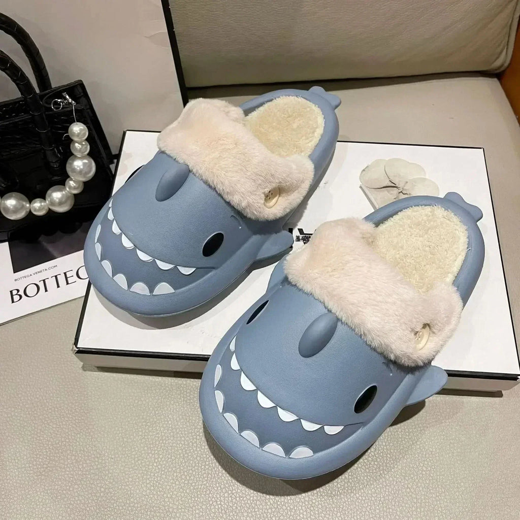 FinFriend Playful Shark Slippers For Warm And Stylish Winter Evenings At Home
