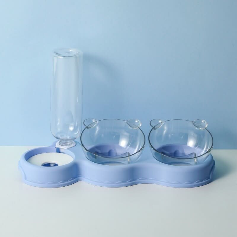 SafeFeast 3-in-1 Feeding Station With Drinking Dispenser And Raised Bowl