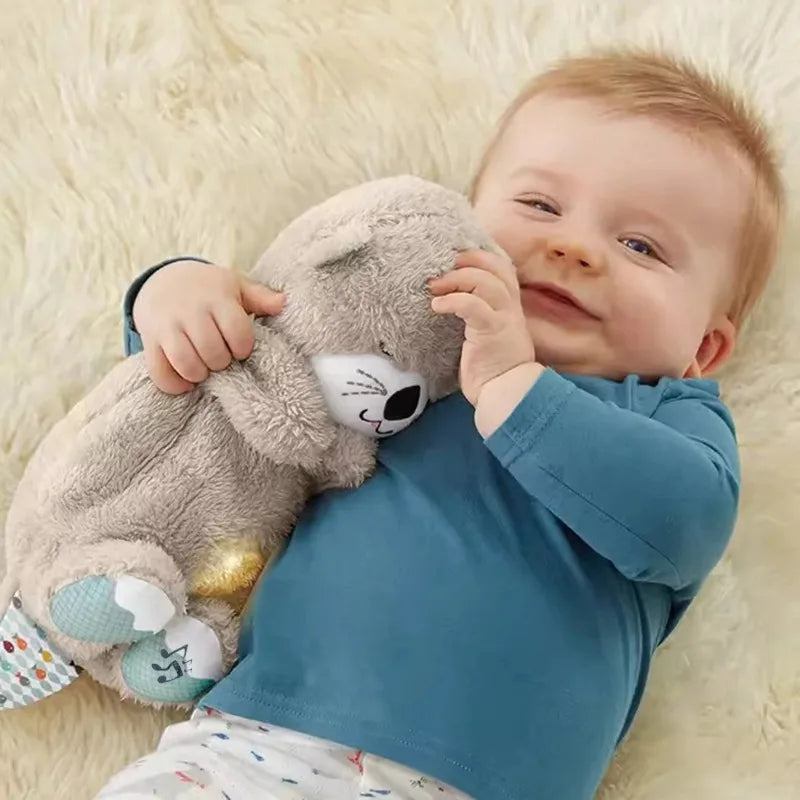 Peluche Loutre pour Bébé, Compagnon de Respiration pour un Coucher Doux | Fervei